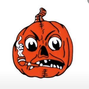 Angry Pumpkin Pin